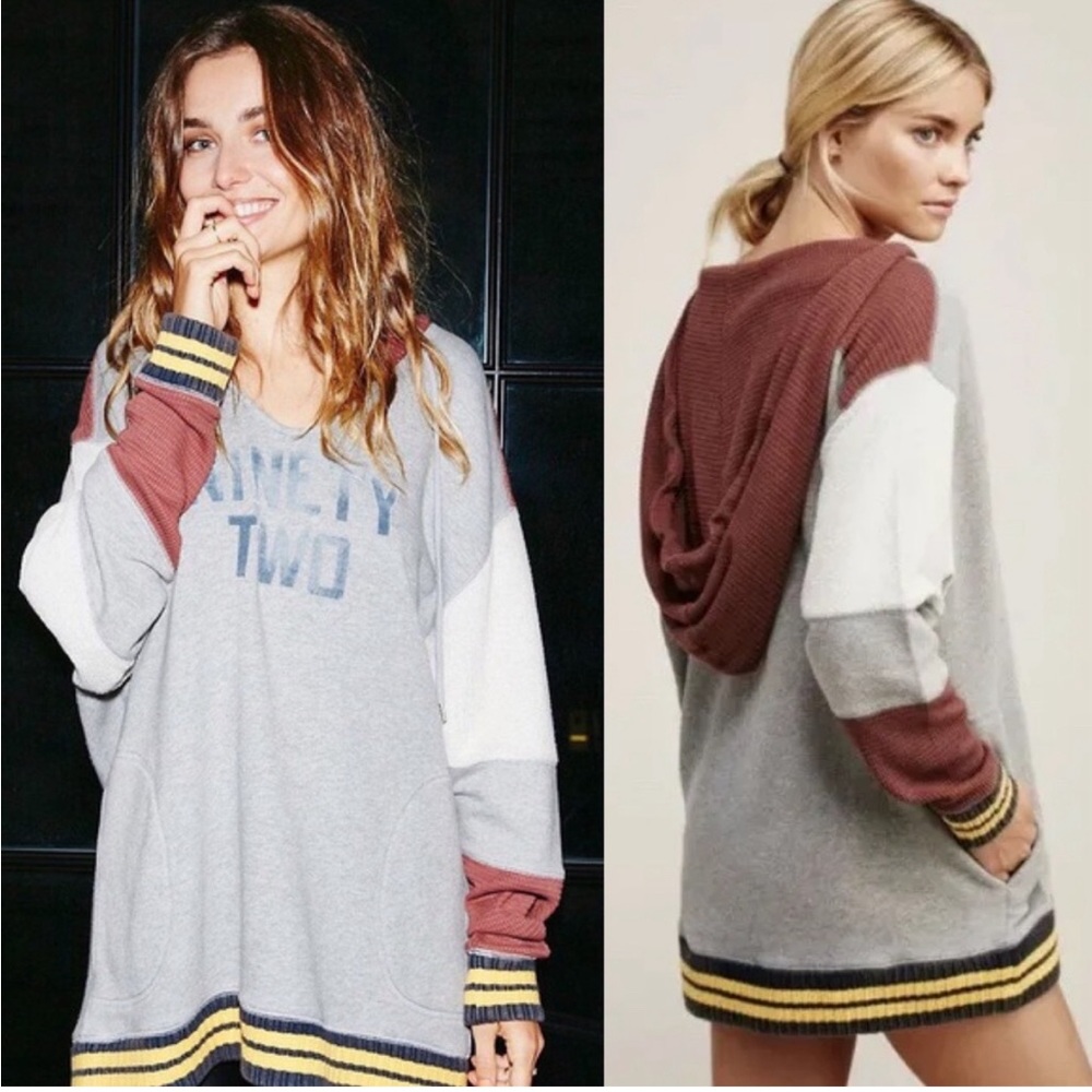 Free People:Naomi Ninety Two:Oversized Sweatshirt